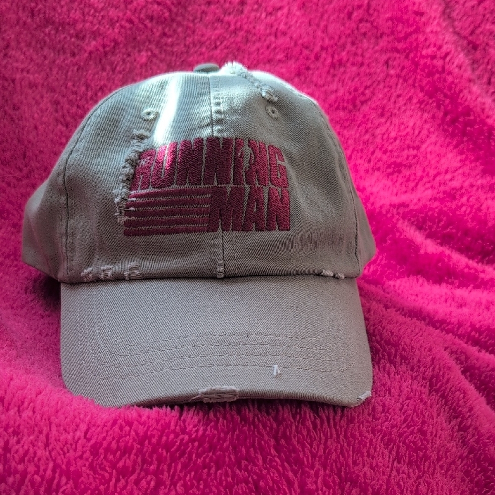 Gray Running Man Cap